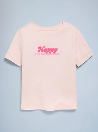 Birthday Graphic T-Shirt for Toddler Girls