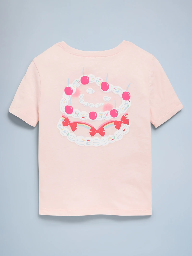 Birthday Graphic T-Shirt for Toddler Girls