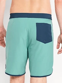 Solid Board Shorts -- 8-inch inseam