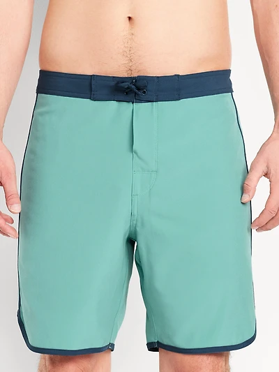 Solid Board Shorts -- 8-inch inseam