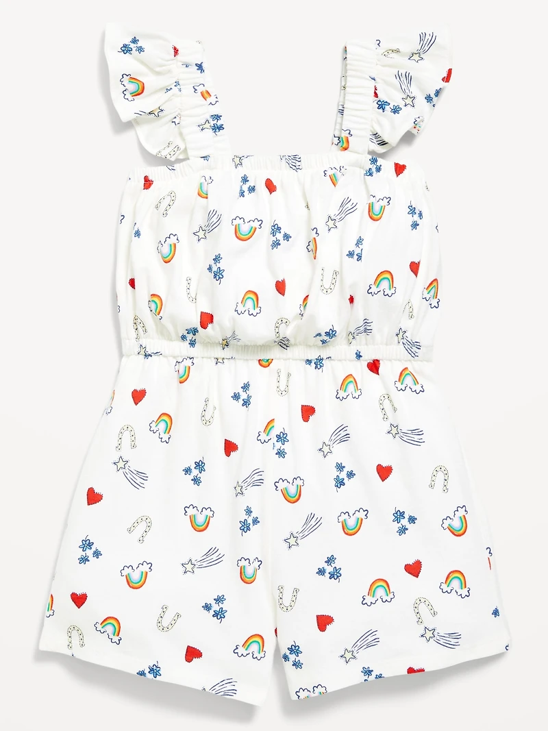 Sleeveless Romper for Toddler Girls