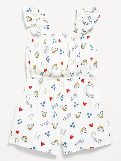 Sleeveless Romper for Toddler Girls