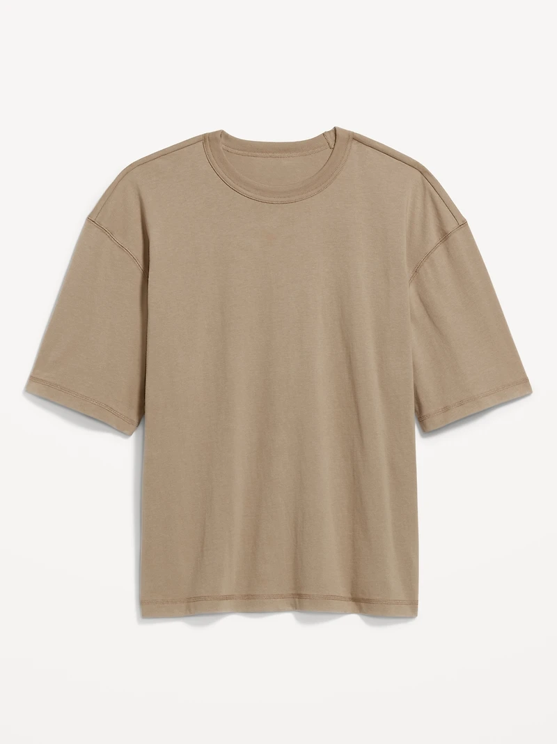Garment-Dyed Cropped T-Shirt