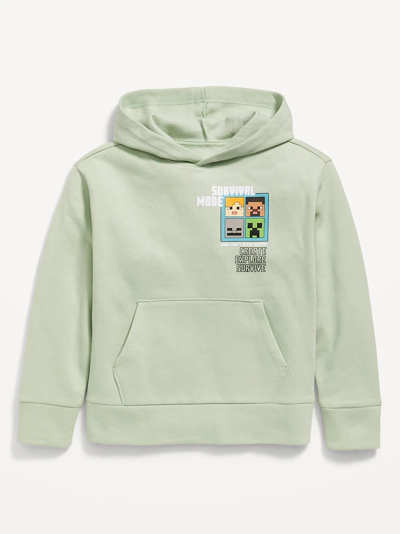 Minecraft™ Gender-Neutral Graphic Pullover Hoodie for Kids