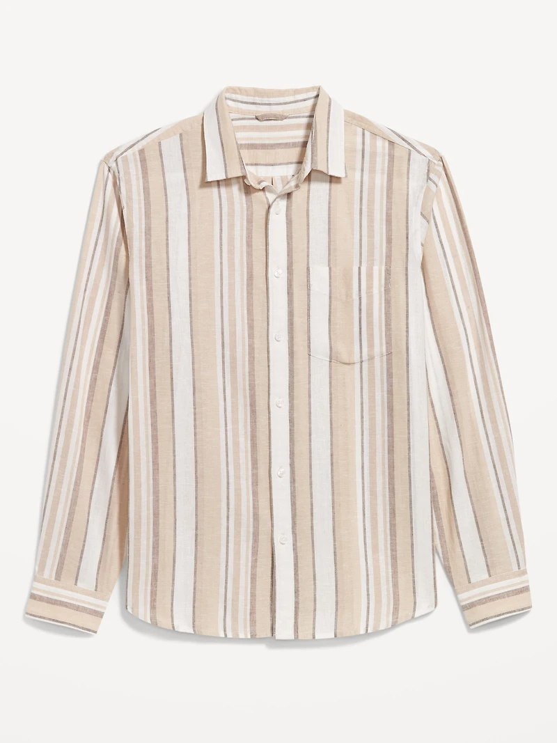 Classic Fit Linen-Blend Shirt