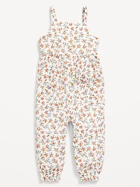 Printed Sleeveless Pocket Jumpsuit for Baby