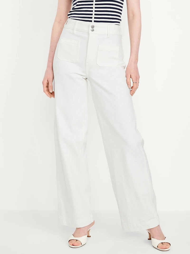Extra High-Waisted Wide-Leg Jeans