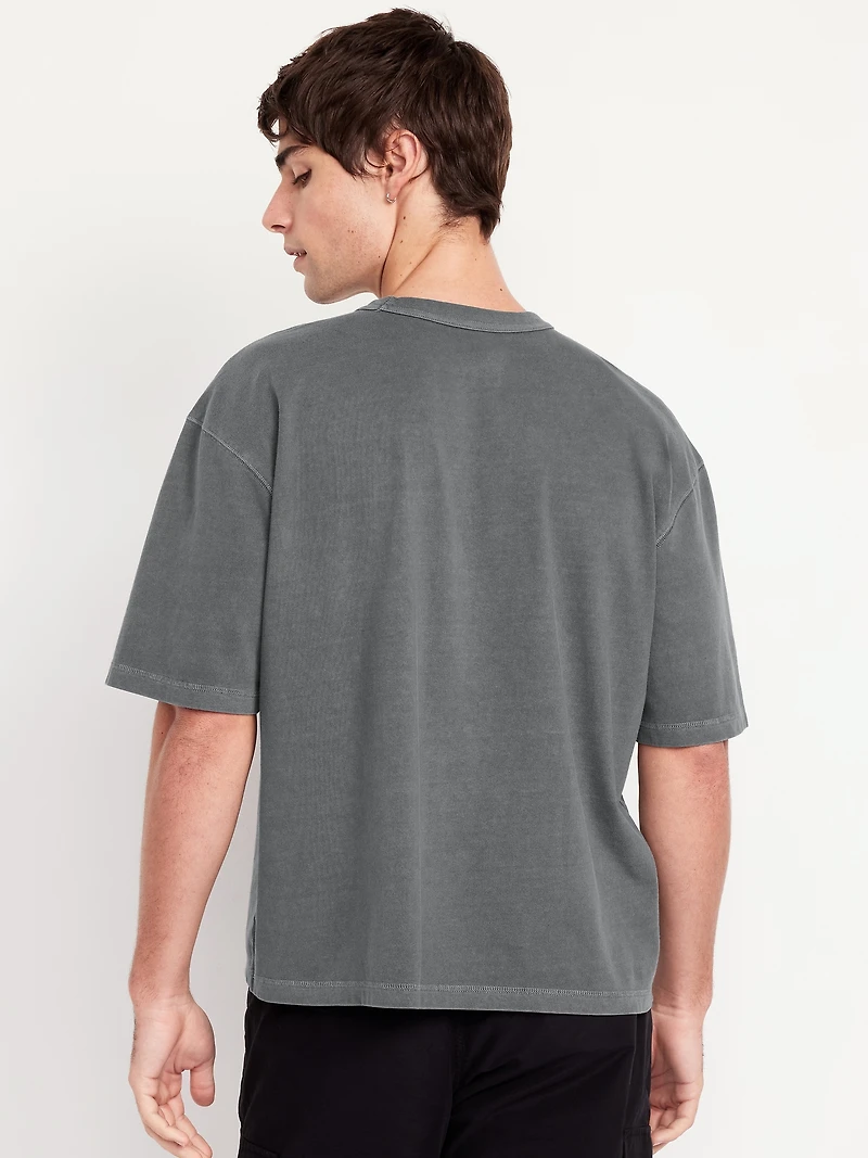 Garment-Dyed Cropped T-Shirt