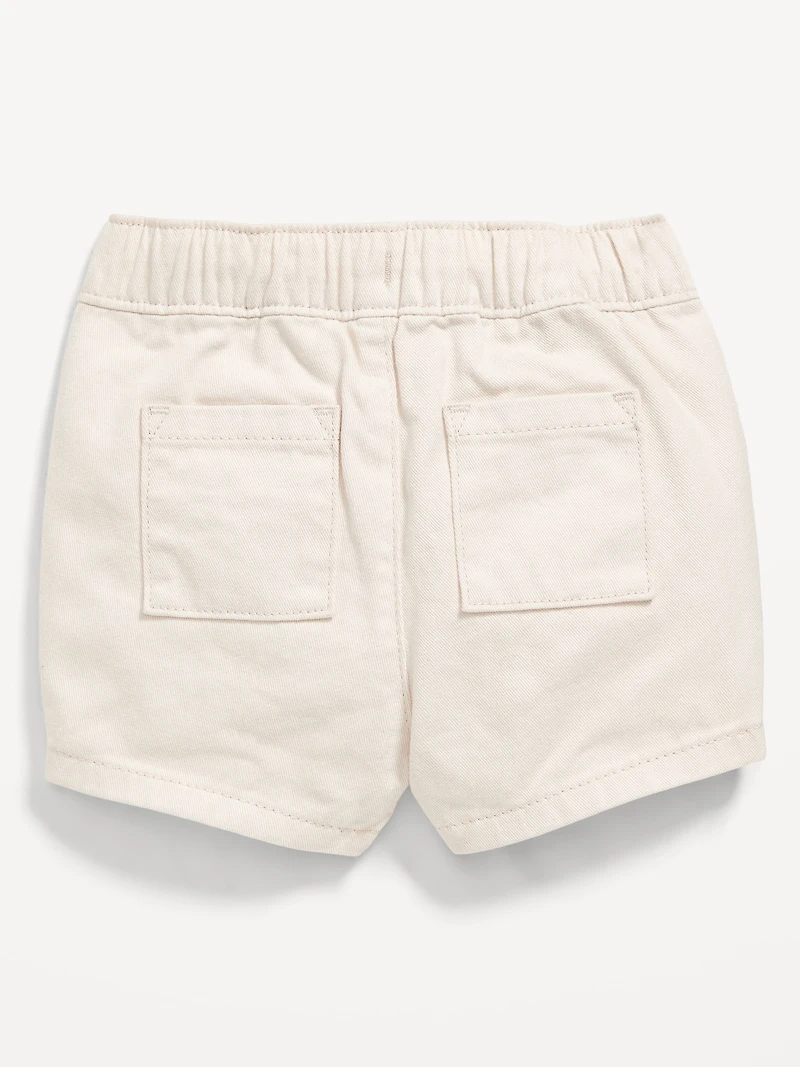 Pull-On Twill Utility Shorts for Baby