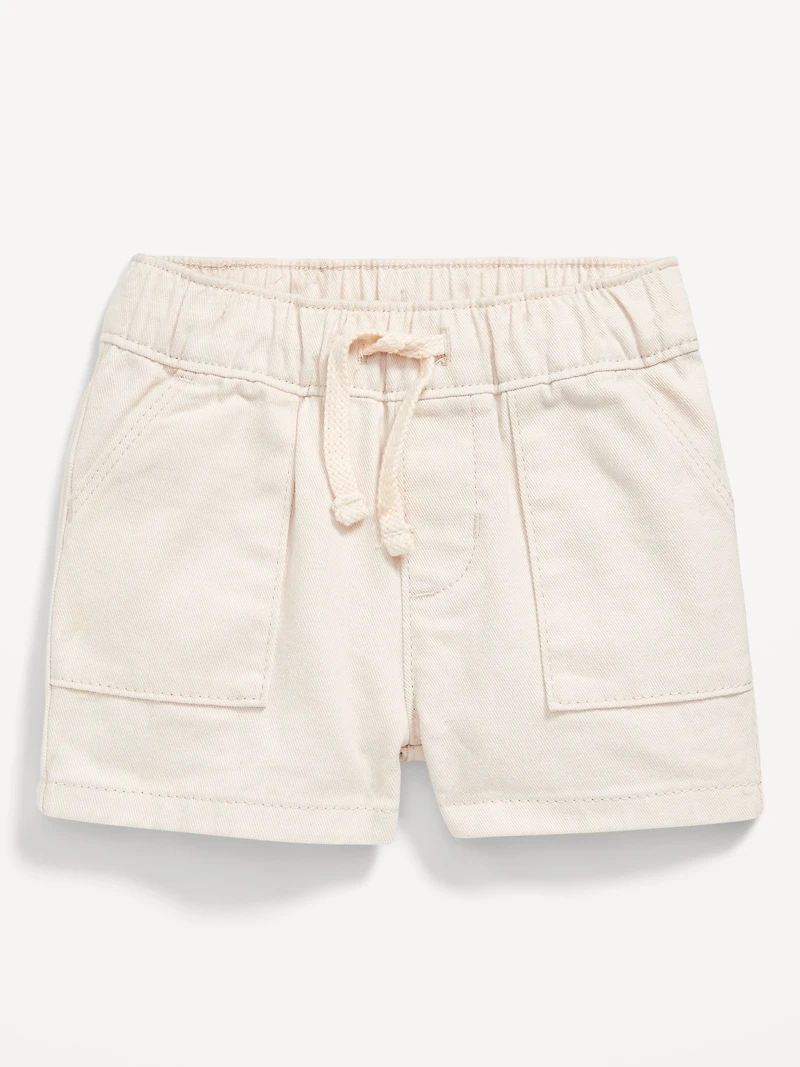 Pull-On Twill Utility Shorts for Baby