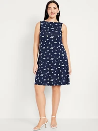 Sleeveless Mini Swing Dress