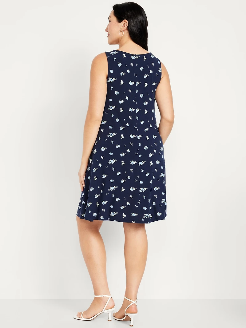 Sleeveless Mini Swing Dress