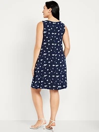 Sleeveless Mini Swing Dress