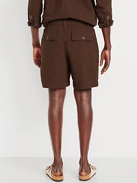 Crepe Workwear Shorts -- 7-inch inseam