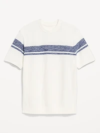 Short-Sleeve Striped Sweater