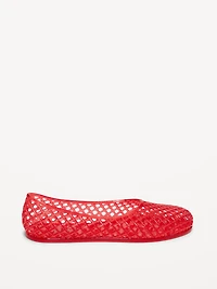 Jelly Lattice Ballet Flats for Girls
