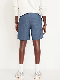 Textured Tech Chino Shorts -- 8-inch inseam