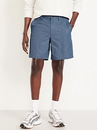 Textured Tech Chino Shorts -- 8-inch inseam