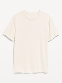 Crew-Neck Ribbed T-Shirt
