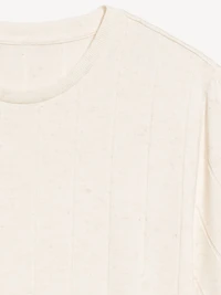 Crew-Neck Ribbed T-Shirt