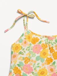Printed Sleeveless Tiered Dress for Girls