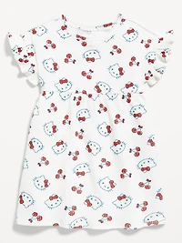 Ruffle-Sleeve Licensed Graphic Dress for Toddler Girls