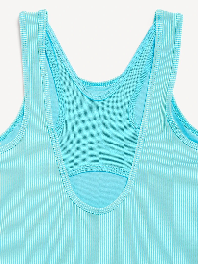 PowerSoft Sleeveless Ribbed Athletic Dress for Girls