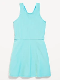 PowerSoft Sleeveless Ribbed Athletic Dress for Girls