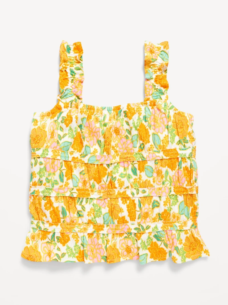 Fitted Smocked Tank Top for Girls