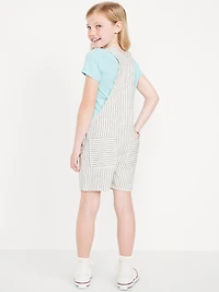 Printed Baggy Jean Shortalls for Girls