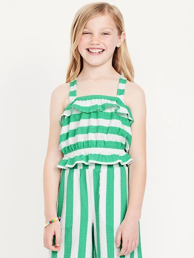 Striped Bubble Tank Top for Girls