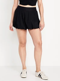 High-Waisted SleekTech Bubble Skort