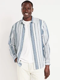 Classic Fit Linen-Blend Shirt