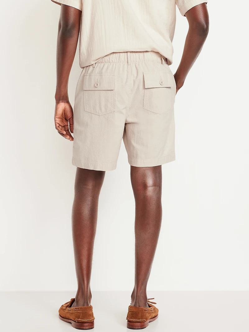 Crepe Workwear Shorts - 7-inch inseam