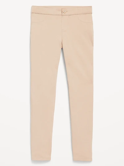 School Uniform Ponte-Knit Jeggings for Girls