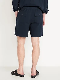 Crepe Workwear Shorts -- 7-inch inseam