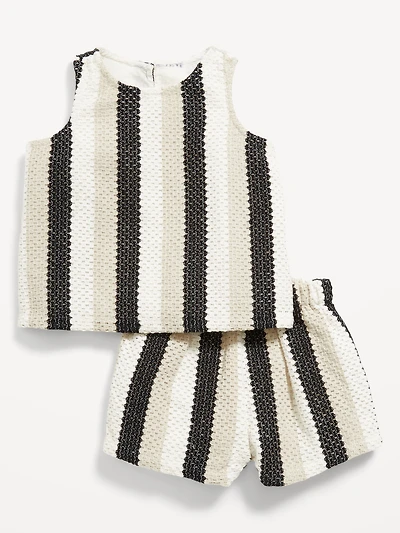 Crochet Tank Top and Shorts Set for Baby