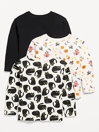 Long-Sleeve T-Shirt 3-Pack for Toddler Girls