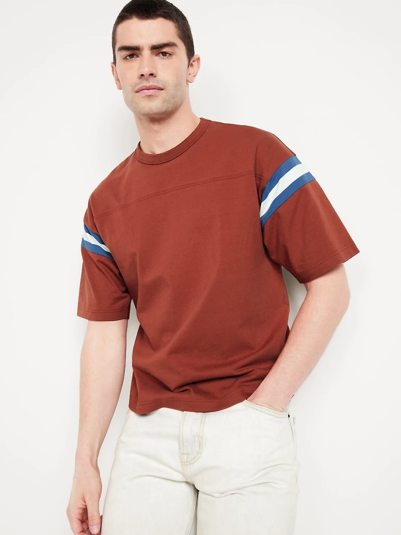 Heavyweight Football-Style T-Shirt