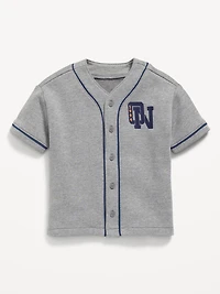 Oversized Fleece Baseball Shirt for Toddler Boys