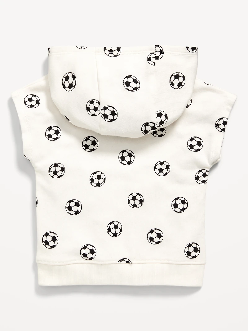Printed Dolman-Sleeve French Terry Pullover Hoodie for Baby