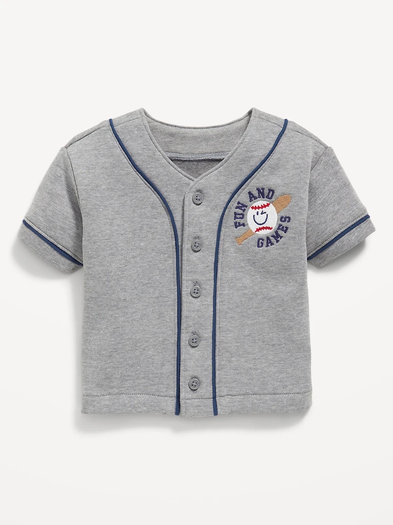 Fleece Baseball Shirt for Baby