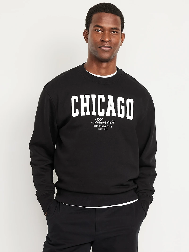 Loose Rotation Crew-Neck Sweatshirt