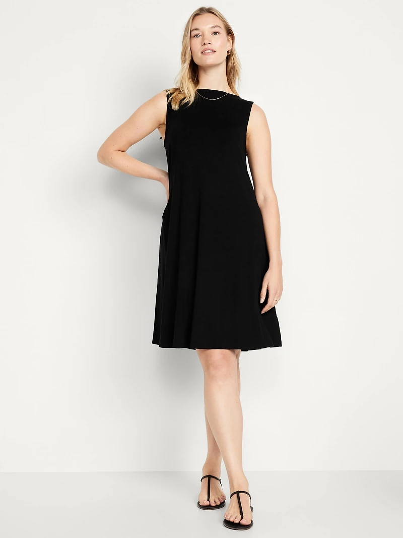 Sleeveless Mini Swing Dress