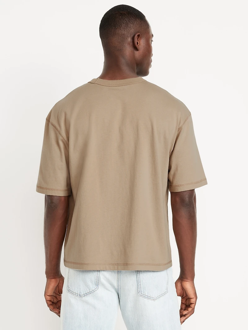 Garment-Dyed Cropped T-Shirt