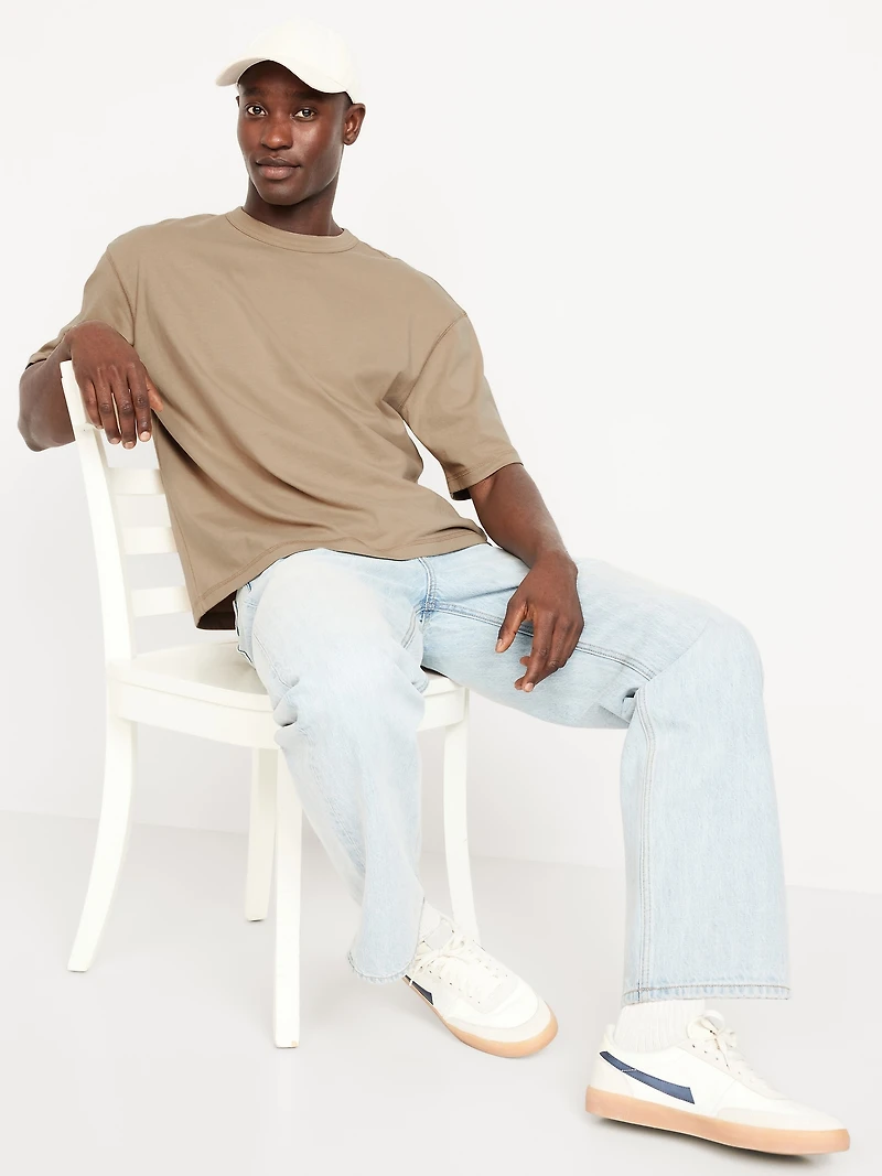 Garment-Dyed Cropped T-Shirt
