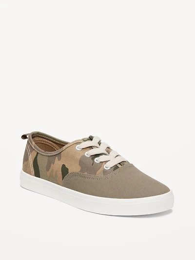 Canvas Lace-Up Sneakers for Boys