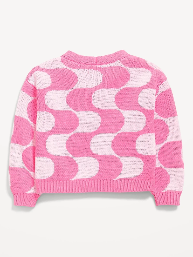 Button-Front Cardigan Sweater for Toddler Girls