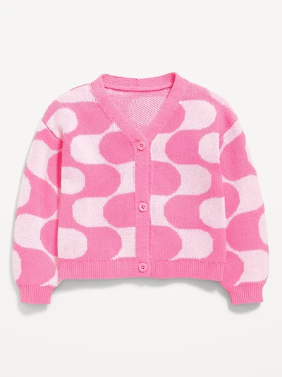 Button-Front Cardigan Sweater for Toddler Girls