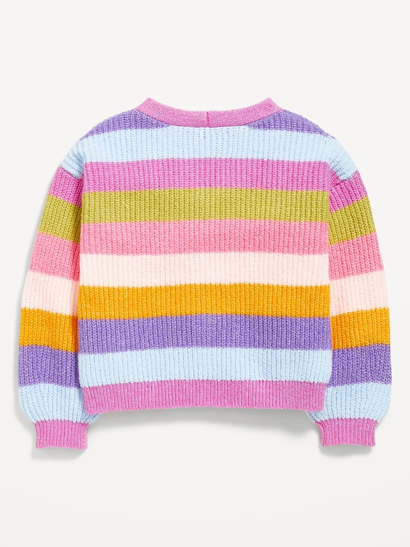 Button-Front Cardigan Sweater for Toddler Girls